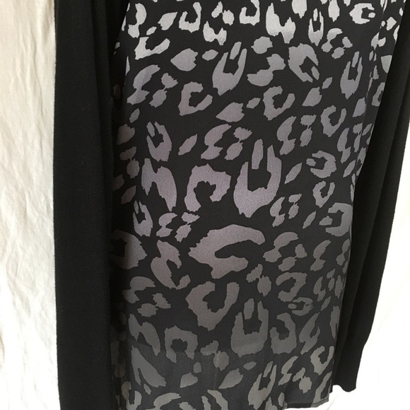 Central Park West Leopard‎ Print Sheer Back Sweater - Picture 3 of 8